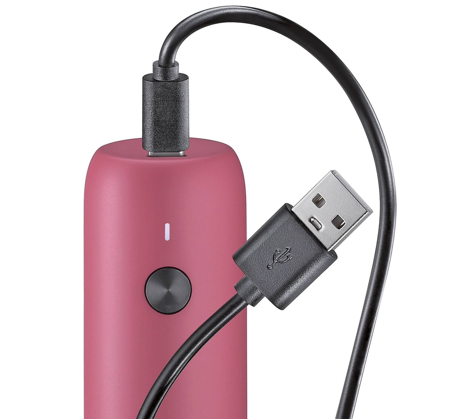 Alt View 4. Zassenhaus - Koln Rechargeable Salt or Pepper Mill, 5.5" H x 1.5", Pink - Pink.