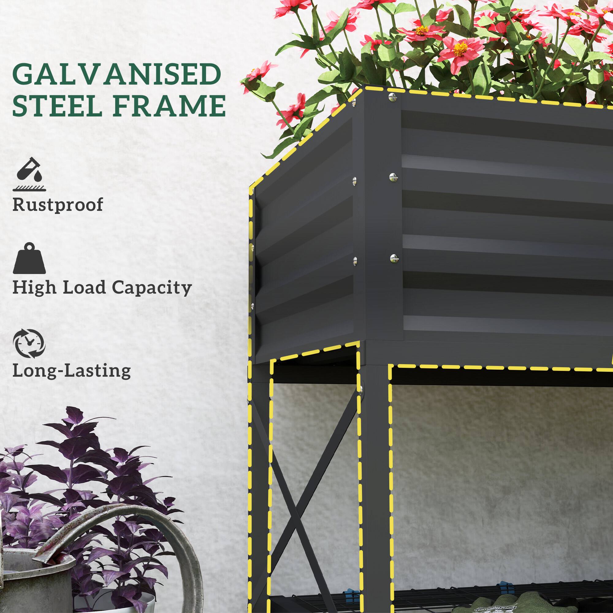 GALVANISED STEEL FRAME

- Rustproof
- High Load Capacity
- Long-Lasting