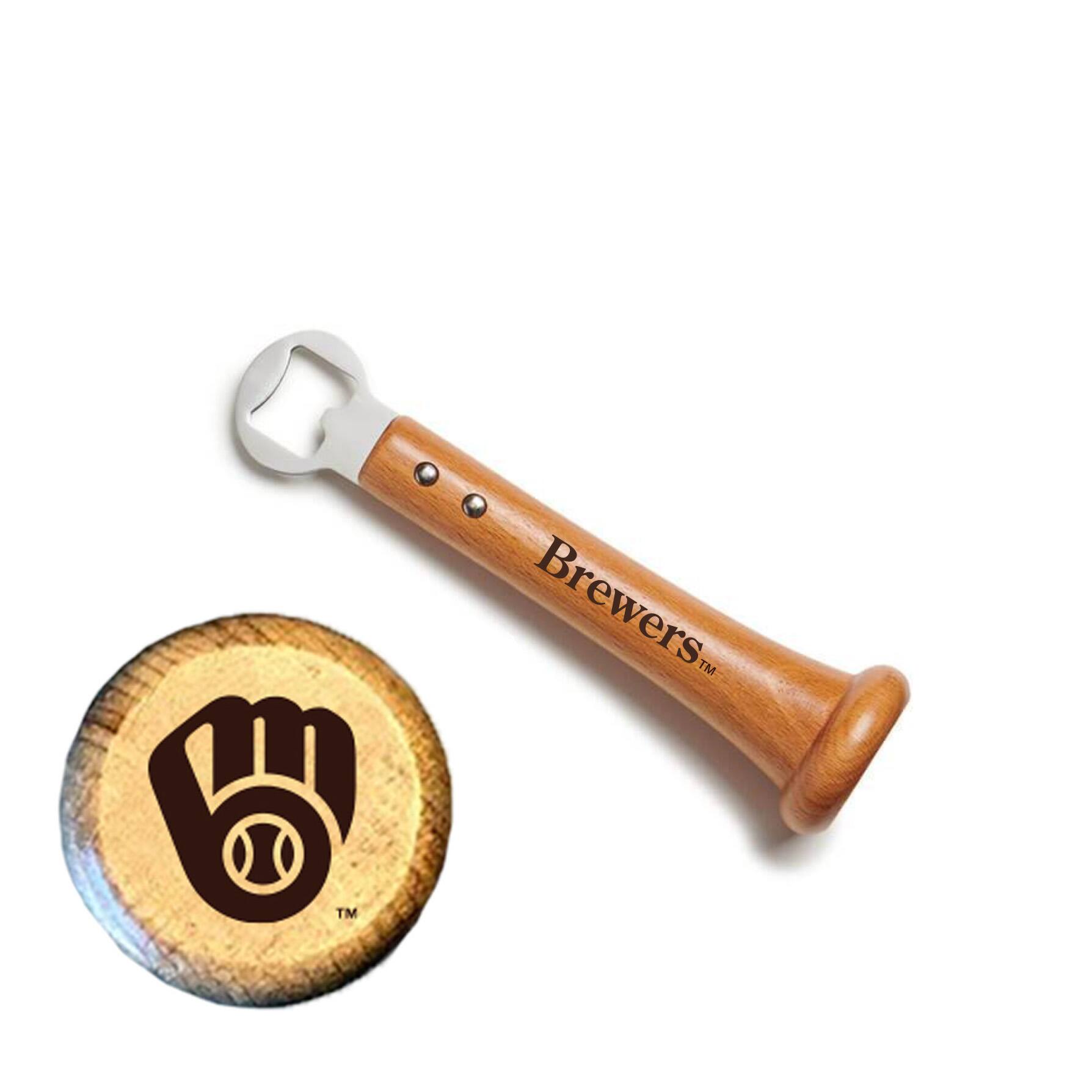 Front. Baseball BBQ - Pickoff Bottle Opener - Multicolor.