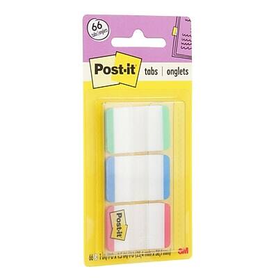 66 tabs/onglets Post-it  
Post-it tabs | onglets  
66 x 15 mm  
3M