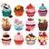Angle. Cra-Z-Art - RoseArt: Mini-Shaped: Cupcakes II - 500 Piece Puzzle.