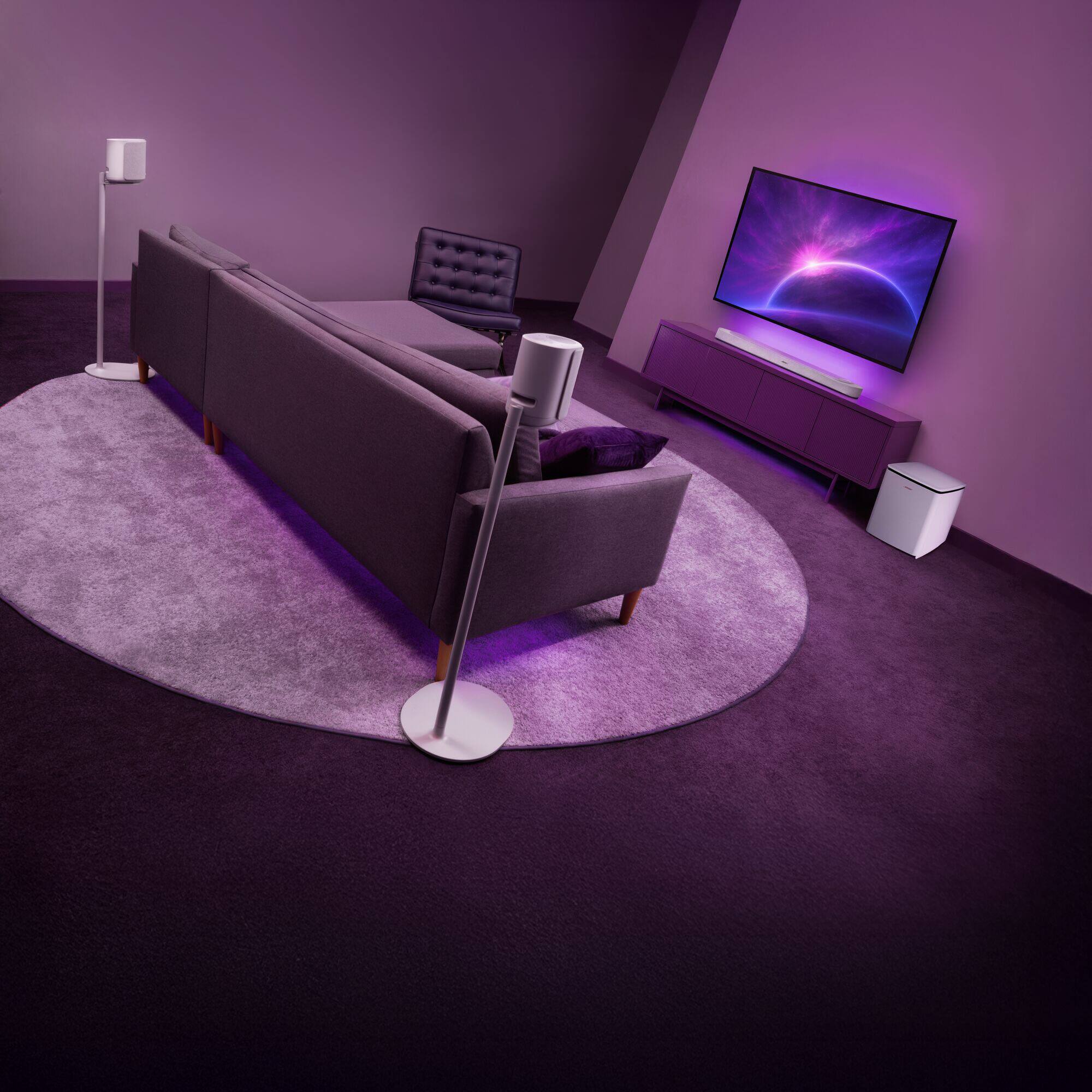 Alt View 13. Bose - Lifestyle Ultra Floor Stand - White Smoke.