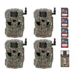 Stealth Cam - Fusion XPro 36MP Camera Dual Carrier with SD and Card Reader(4-Pack)