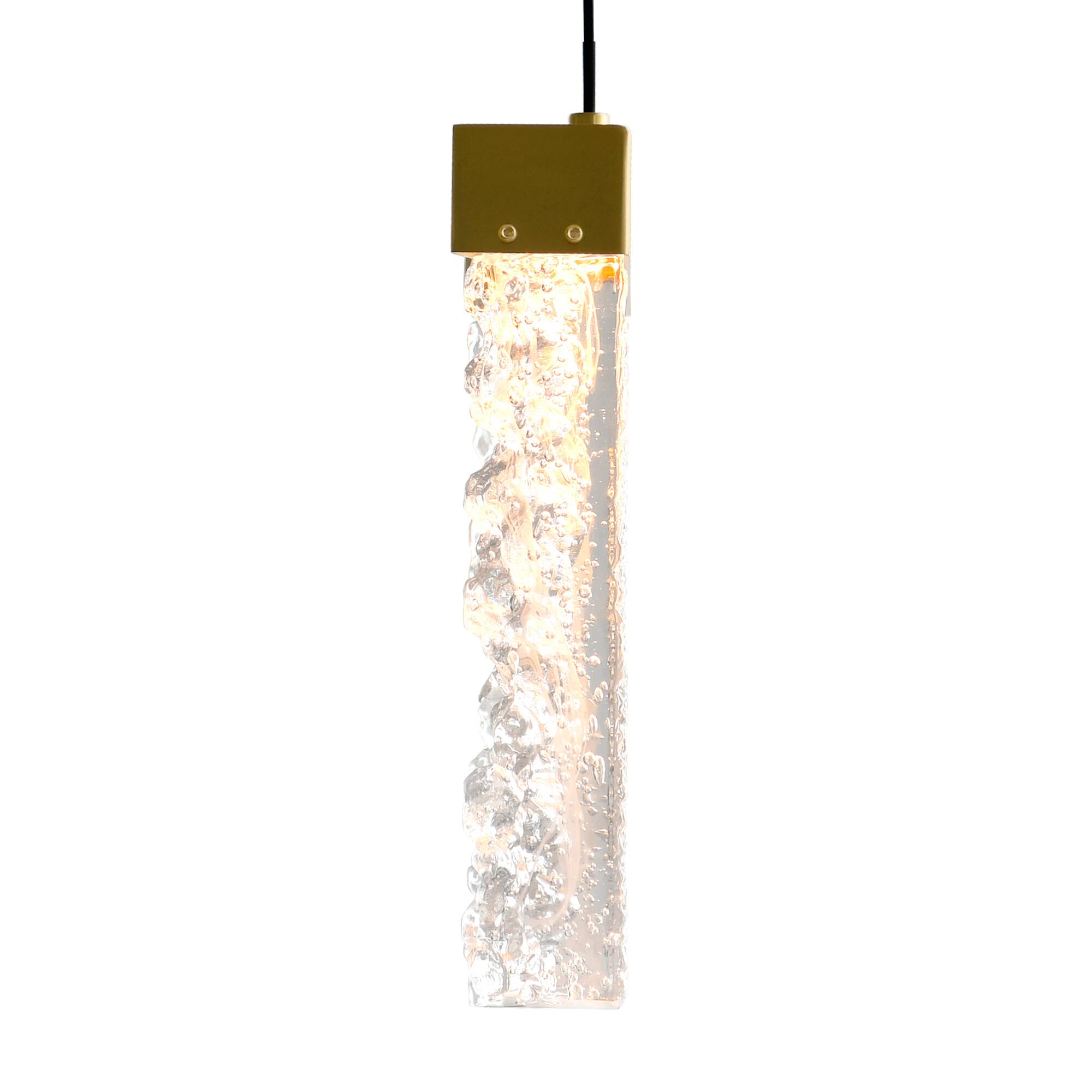 Back. CWI Lighting - Lava Integrated LED Brass Chandelier - Brass.