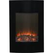 Flamelux - 35" High Firebox - Black Glass - Larger Front