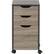 Front. Homestar - 3-Drawer Mobile Filing Cabinet - Reclaimed Wood.