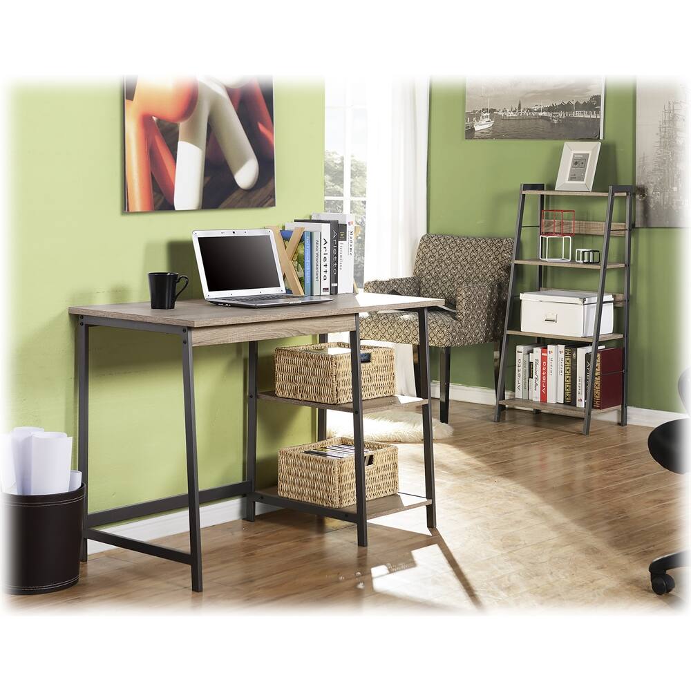 Alt View 11. Homestar - Laptop Desk with Bookcase - Reclaimed Wood.