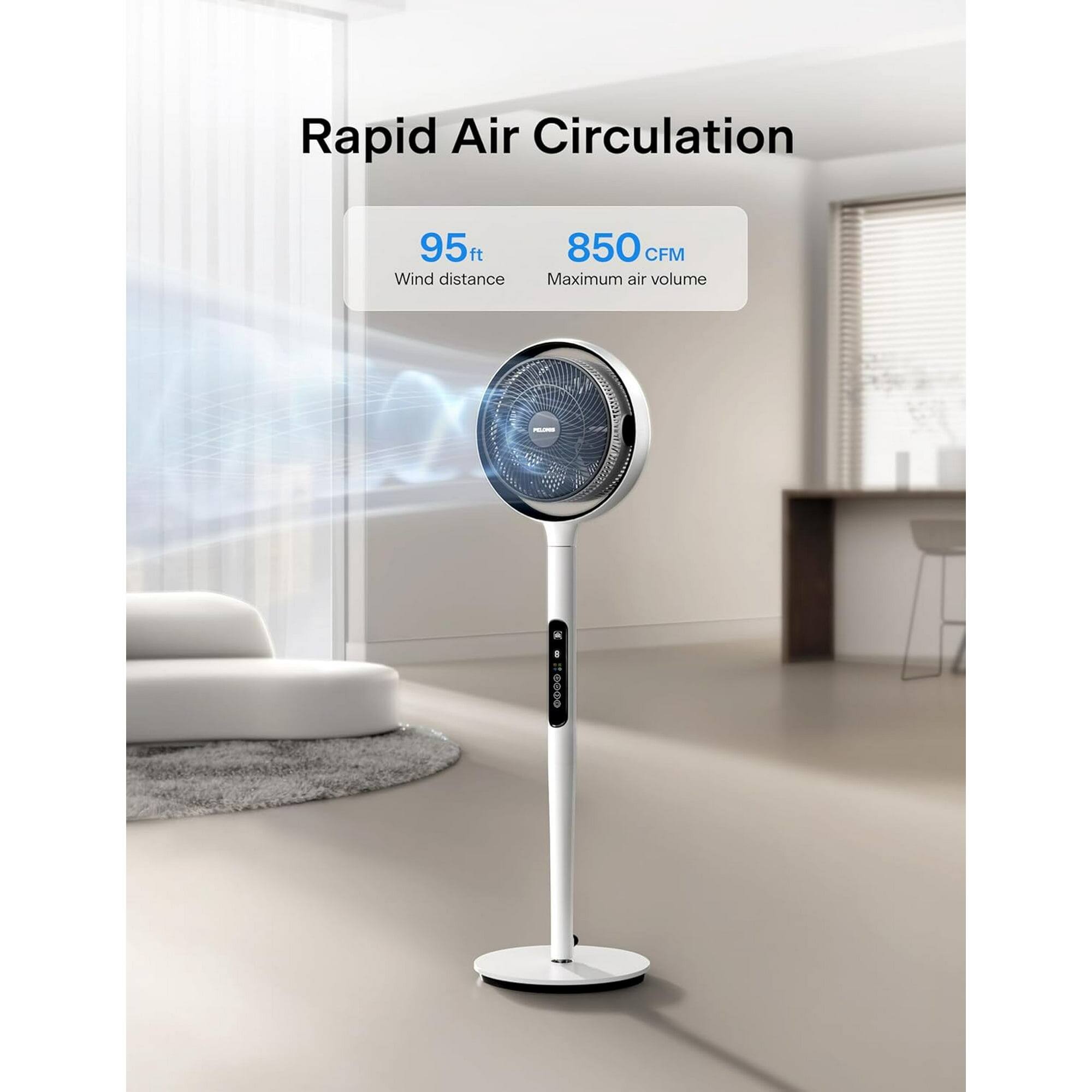Rapid Air Circulation

95 ft  
Wind distance

850 CFM  
Maximum air volume