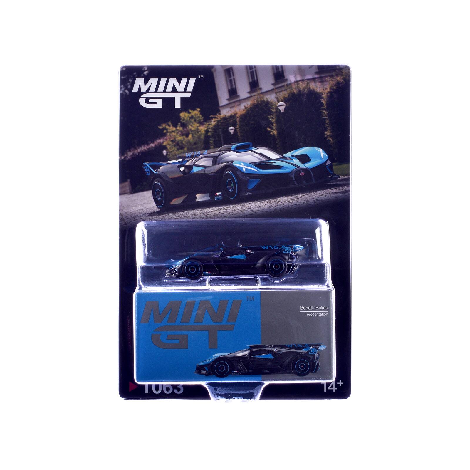 MINI GT Bugatti Bolide Presentation WIS4 1063 14+