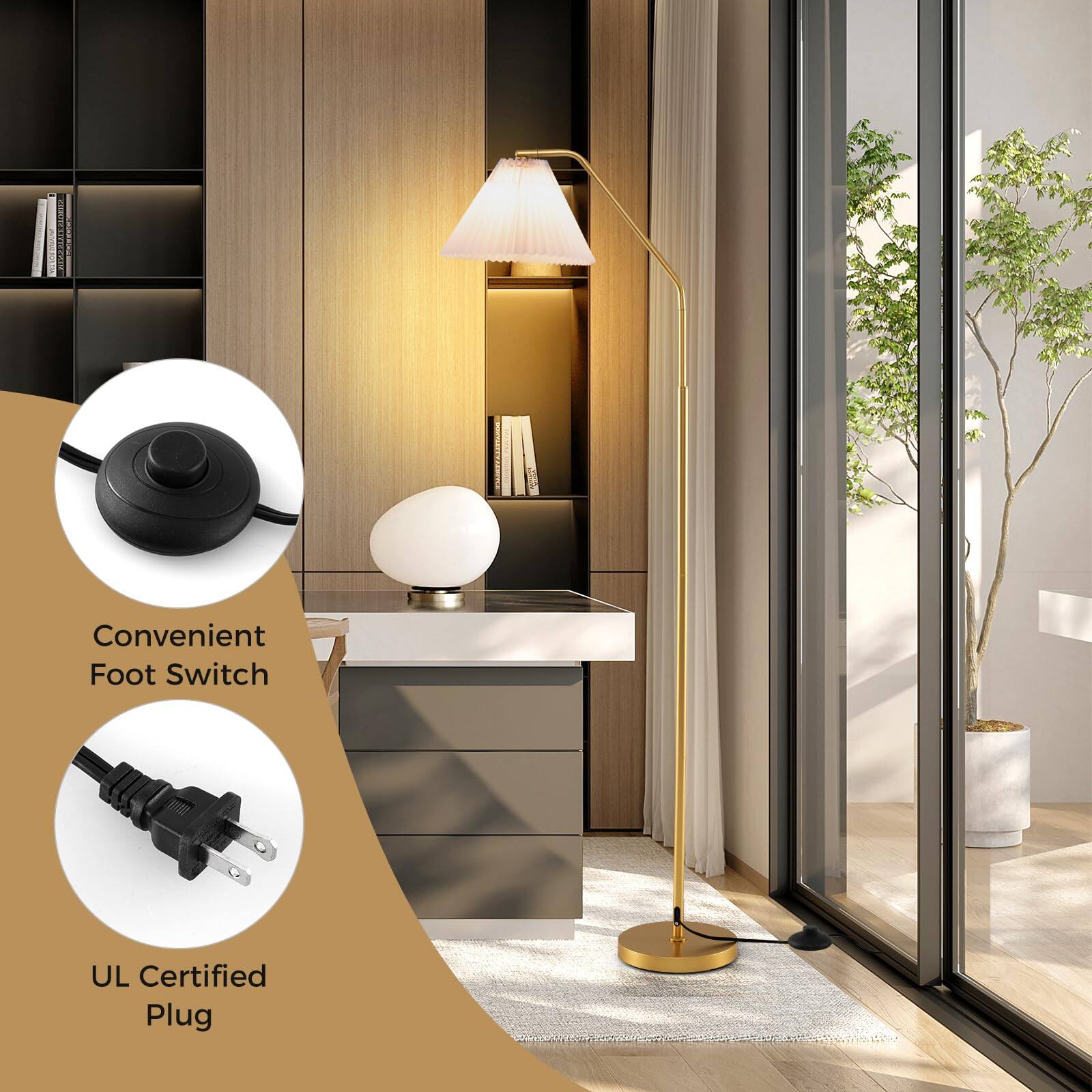 Convenient Foot Switch  
UL Certified Plug