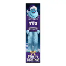 Fan Creations - TCU Horned Frogs 48" Yeti Christmas Leaner - Multicolor