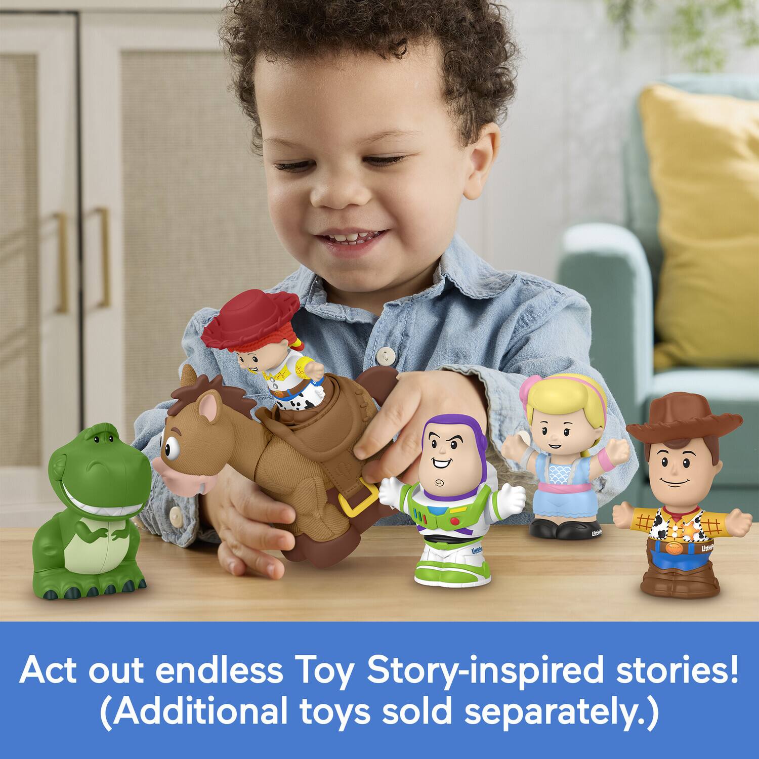 Act out endless Toy Story-inspired stories! (Additional toys sold separately.)