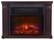 Front. Global Air - Mini Fireplace Heater - Cherry.