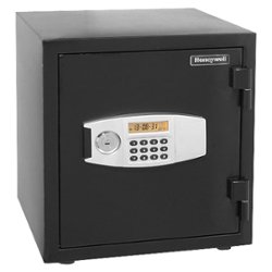 Honeywell - 1.24 Cu. Ft. Fire- and Water-Resistant Safe with digital lock - Black - Front_Zoom