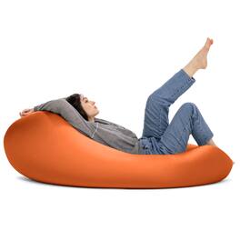 Jaxx - Nimbus Spandex Bean Bag Chair, Large - Orange