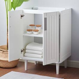 Augusta 24" Bathroom Vanity Cabinet (Sink Basin Not Included) by Modway - White