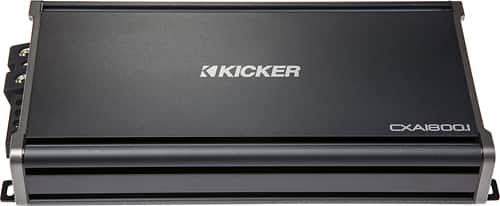 KICKER - 1800W Class D Mono MOSFET Amplifier with Variable Low-Pass Crossover - Black - Larger Front
