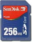 Front Detail. SanDisk - 256MB Secure Digital Memory Card.