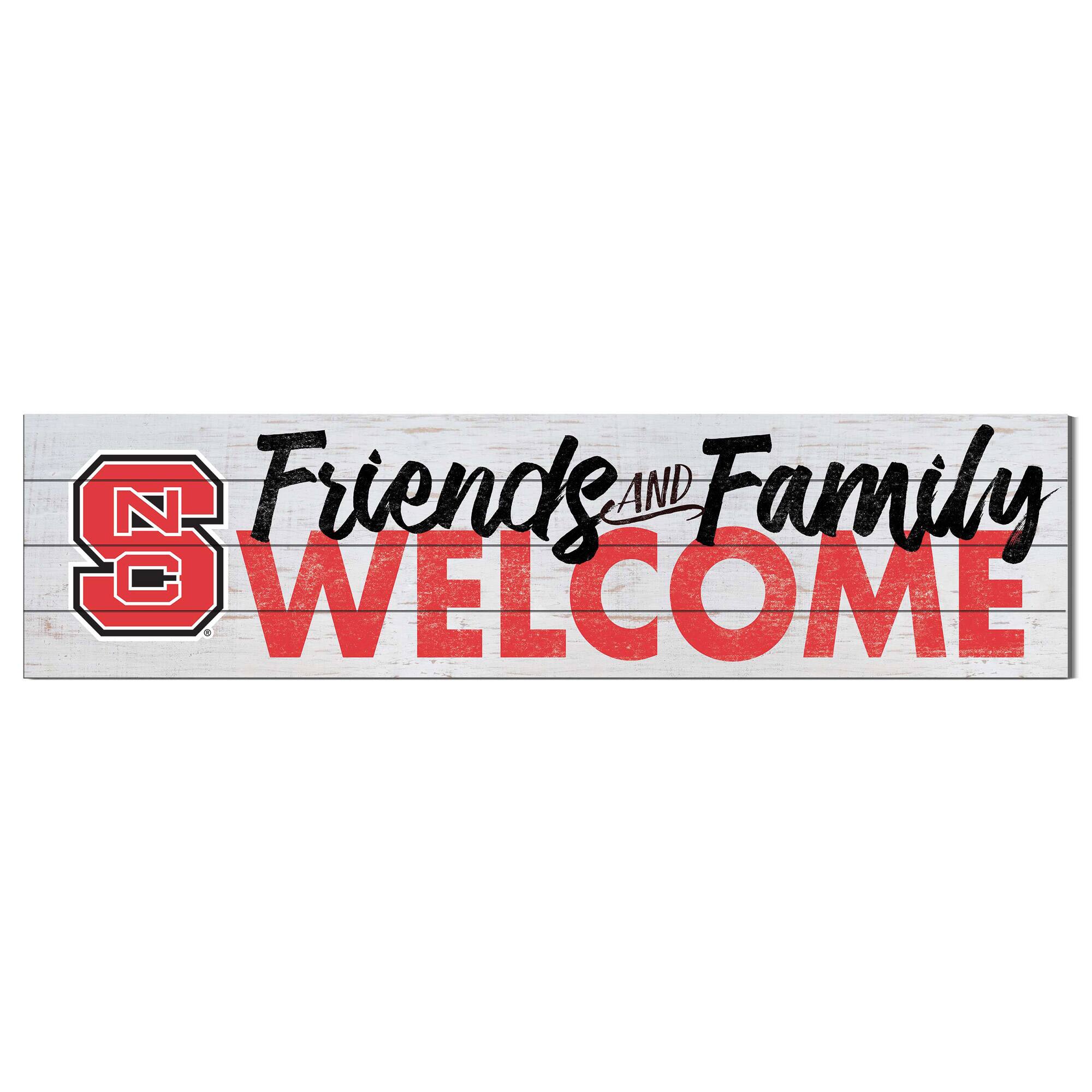 NC State Wolfpack 10'' x 40'' Friends & Family Welcome Sign