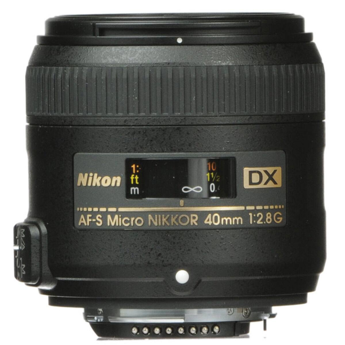 1: Nikon ft m
10 11/2 0.
DX
AF-S Micro NIKKOR 40mm 1:2.8G