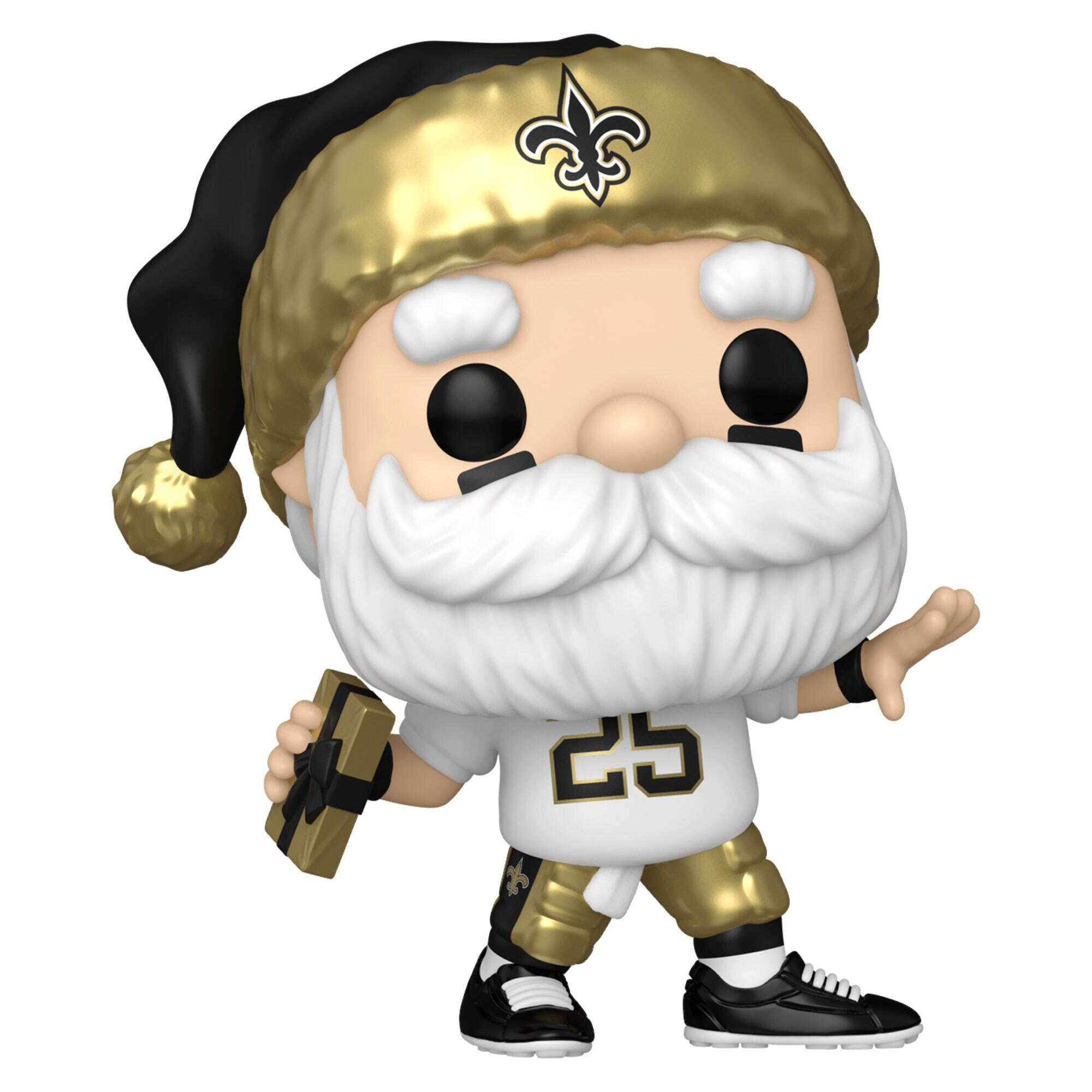 Alt View 2. Funko - New Orleans Saints Santa Funko Pop! 2024 Exclusive Vinyl Figure - Multicolor.