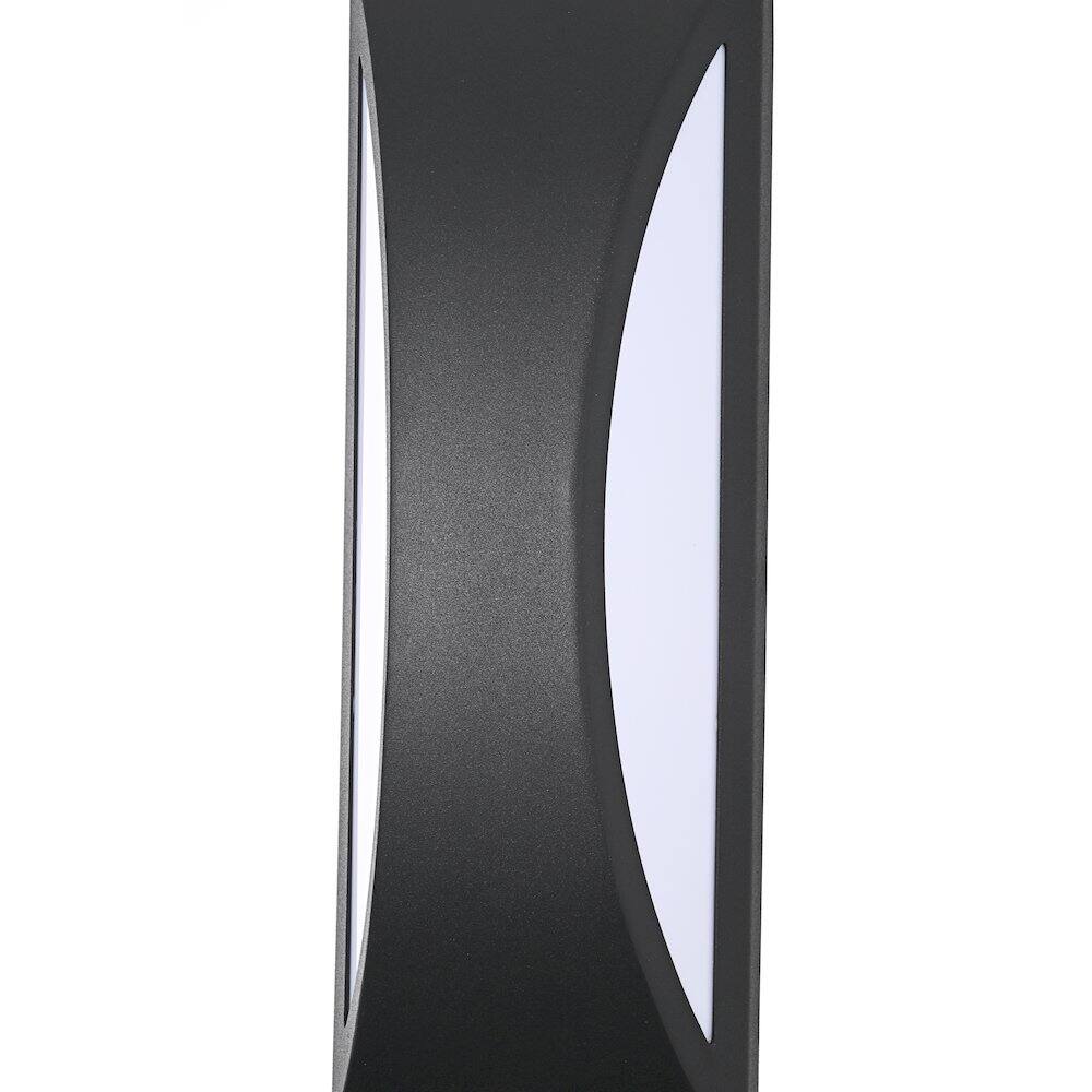 Left. Elegant Lighting - Zayn 5 Inch Outdoor Wall Sconce In Black - Black.