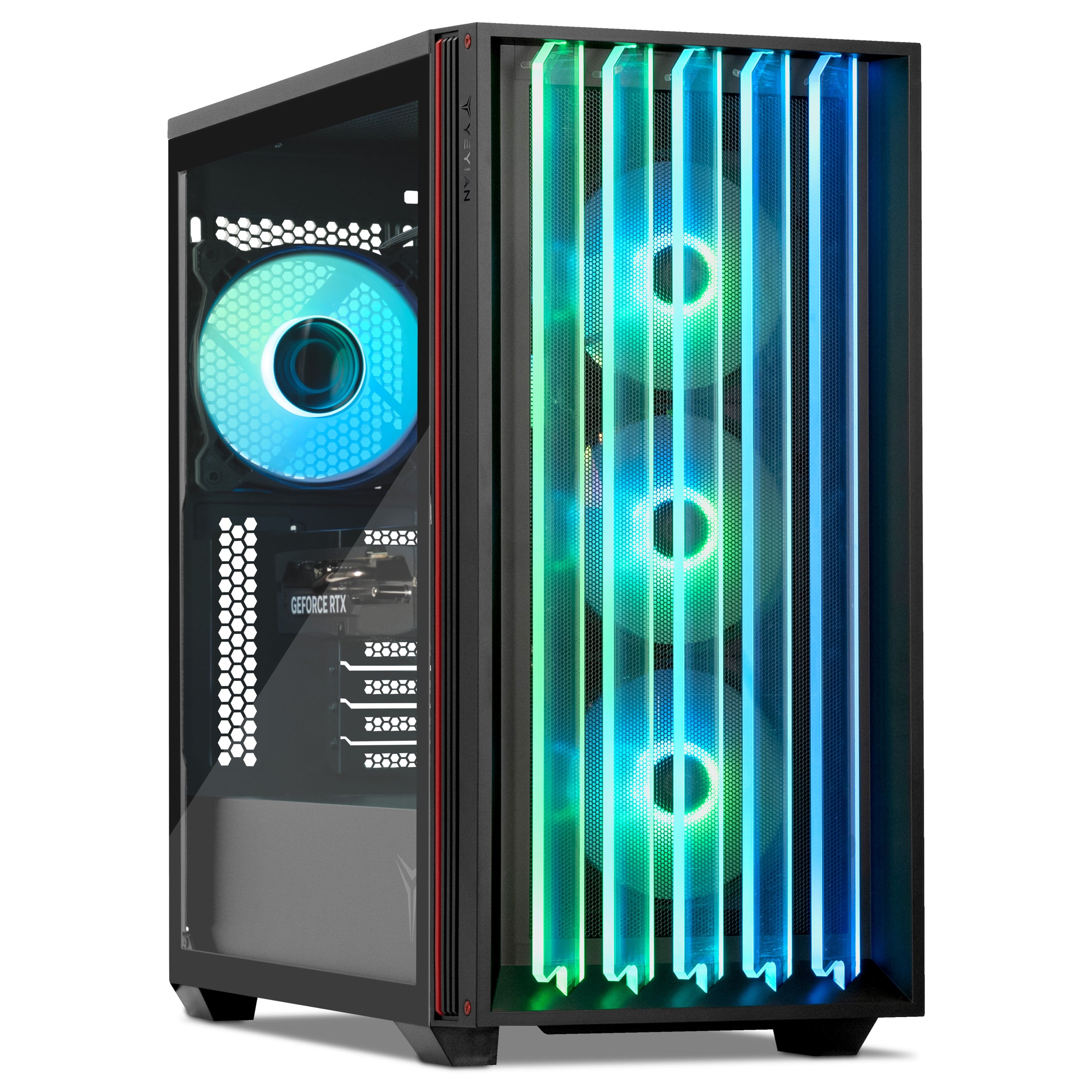 YEYIAN - Gaming PC. Core i5 14400F, NVIDIA RTX 5060 , 1TB NVMe, 32GB DDR5, 650W, W11 Home. Model YPI-MS44F0C-5601B