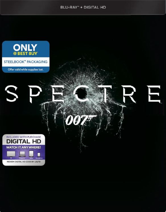 Spectre [Includes Digital Copy] [Blu-ray] [SteelBook] [2015]