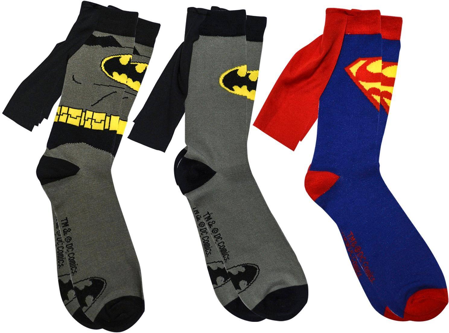Front. Bioworld - Batman v Superman Caped Socks - Styles May Vary.