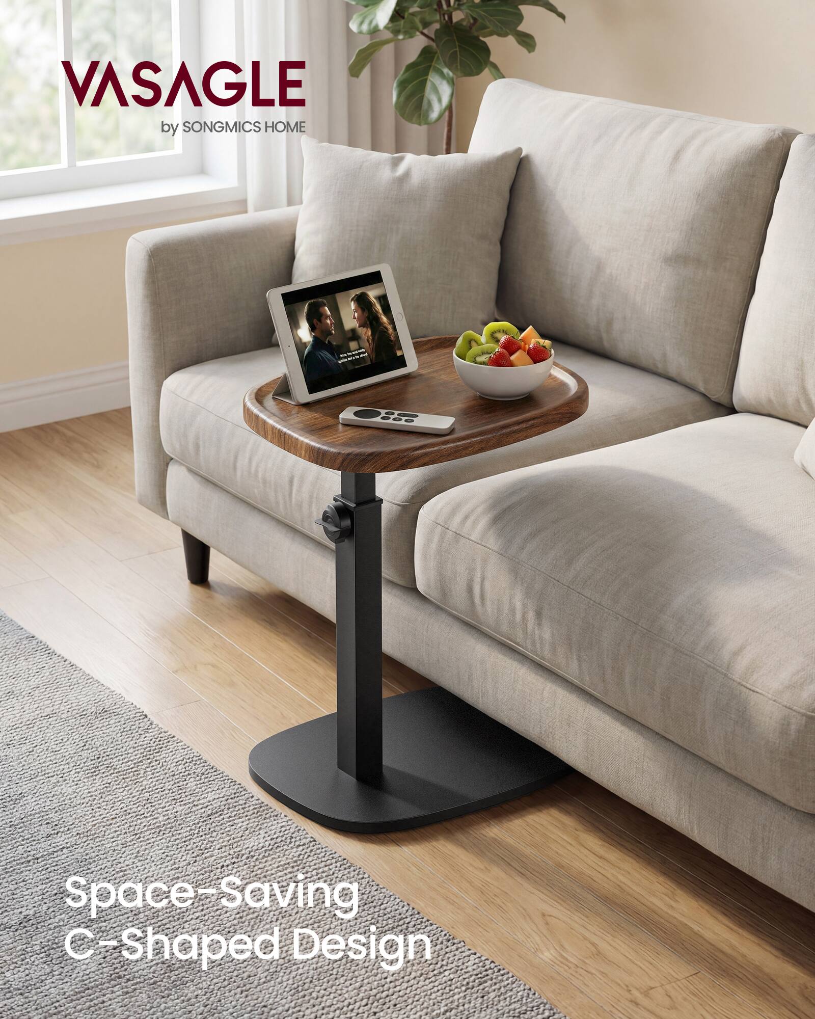 VASAGLE by SONGMICS HOME

Space-Saving C-Shaped Design