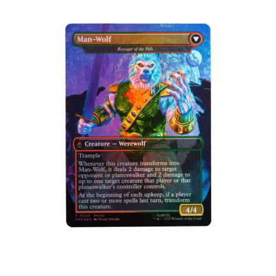 Marvel Legends Magic The Gathering Action Figure & Exclusive Card Man-Wolf Marvel Legends Magic The Gathering Action Figure & Exclusive Card Man-Wolf
