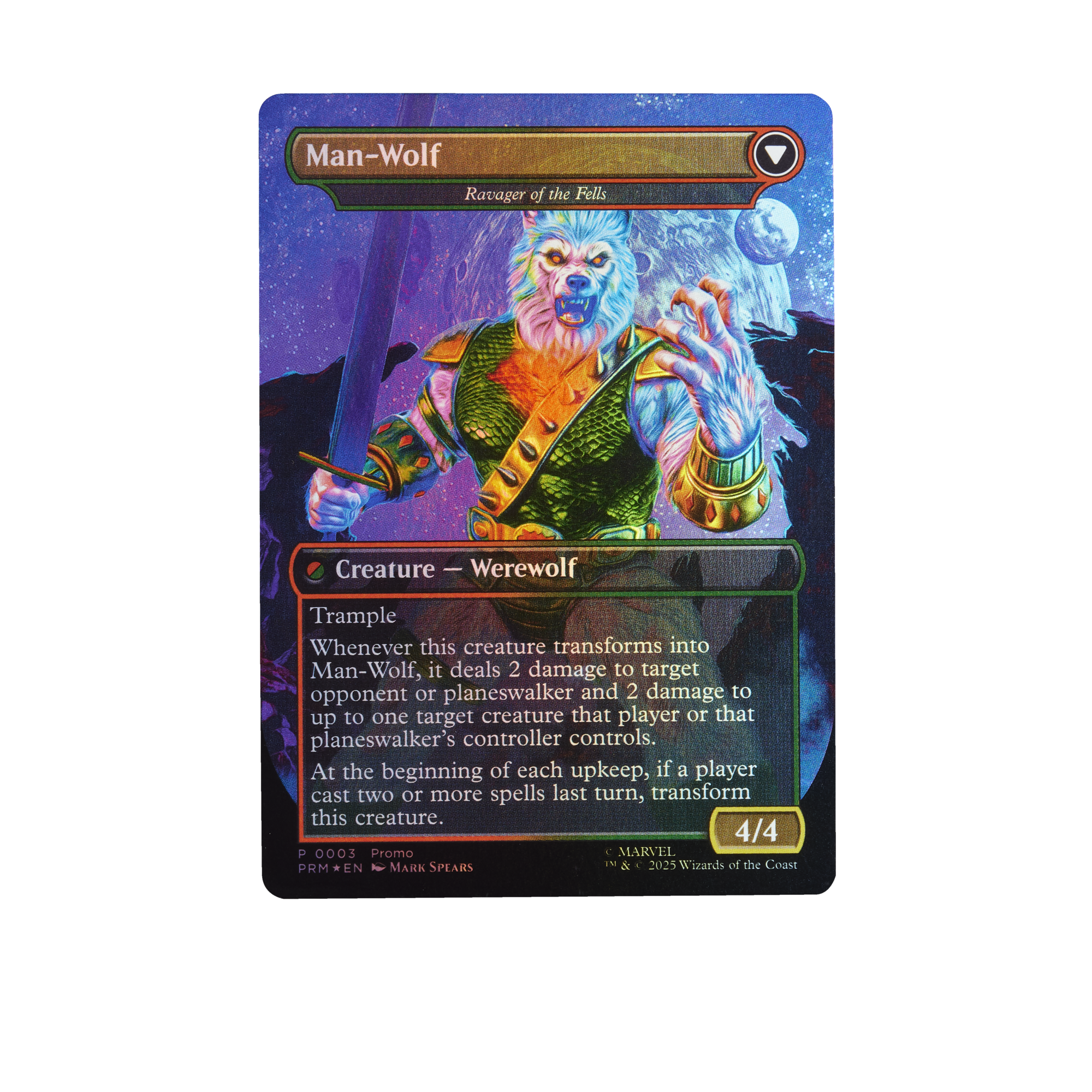 Marvel Legends Magic The Gathering Action Figure & Exclusive Card Man-Wolf