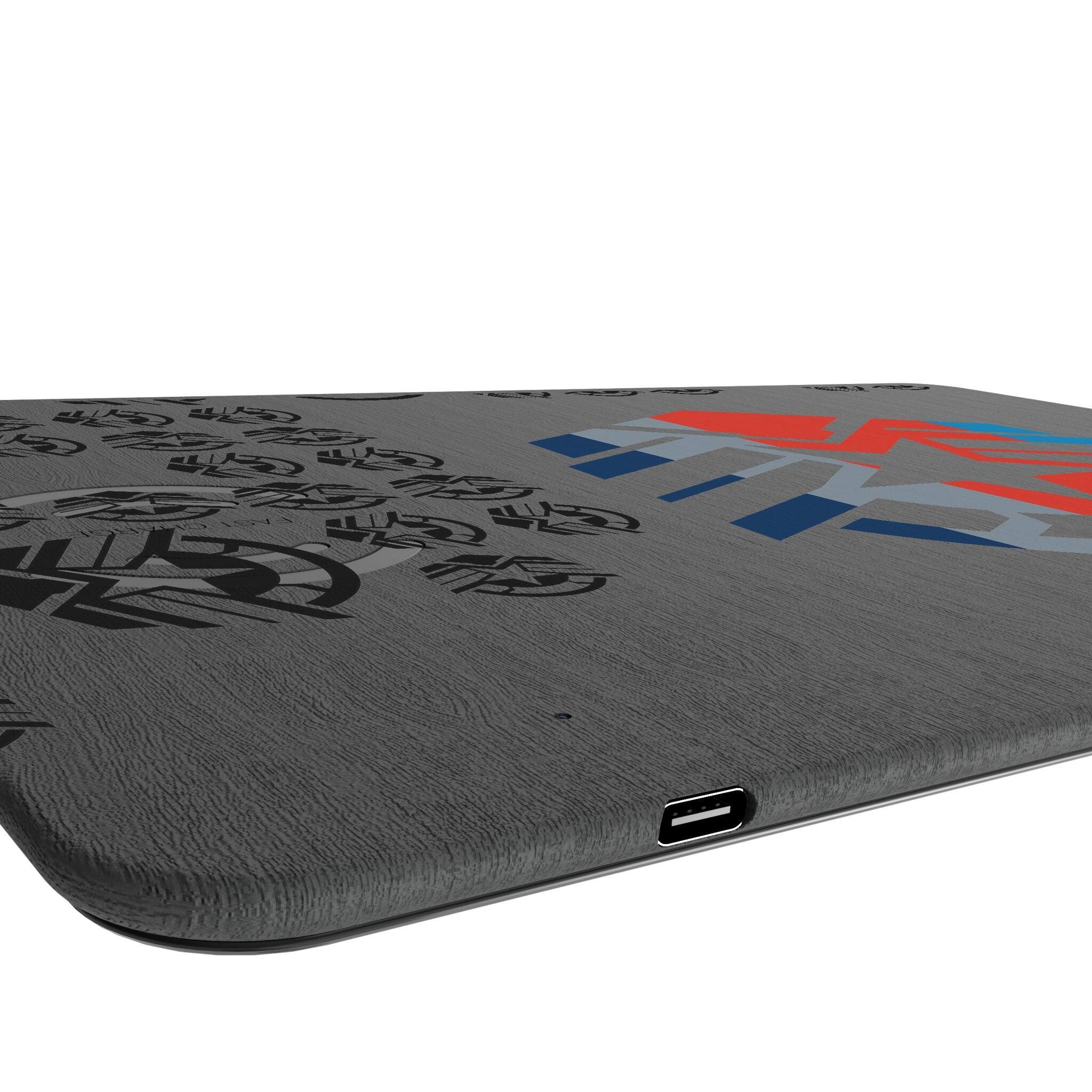 The text on the image appears to be a mix of letters and numbers, possibly part of a design or pattern. Here is the corrected and grouped text:

- 5 E H non Nog WO
- Me

The rest of the text seems to be part of a larger design or logo, which is not fully legible in the image.