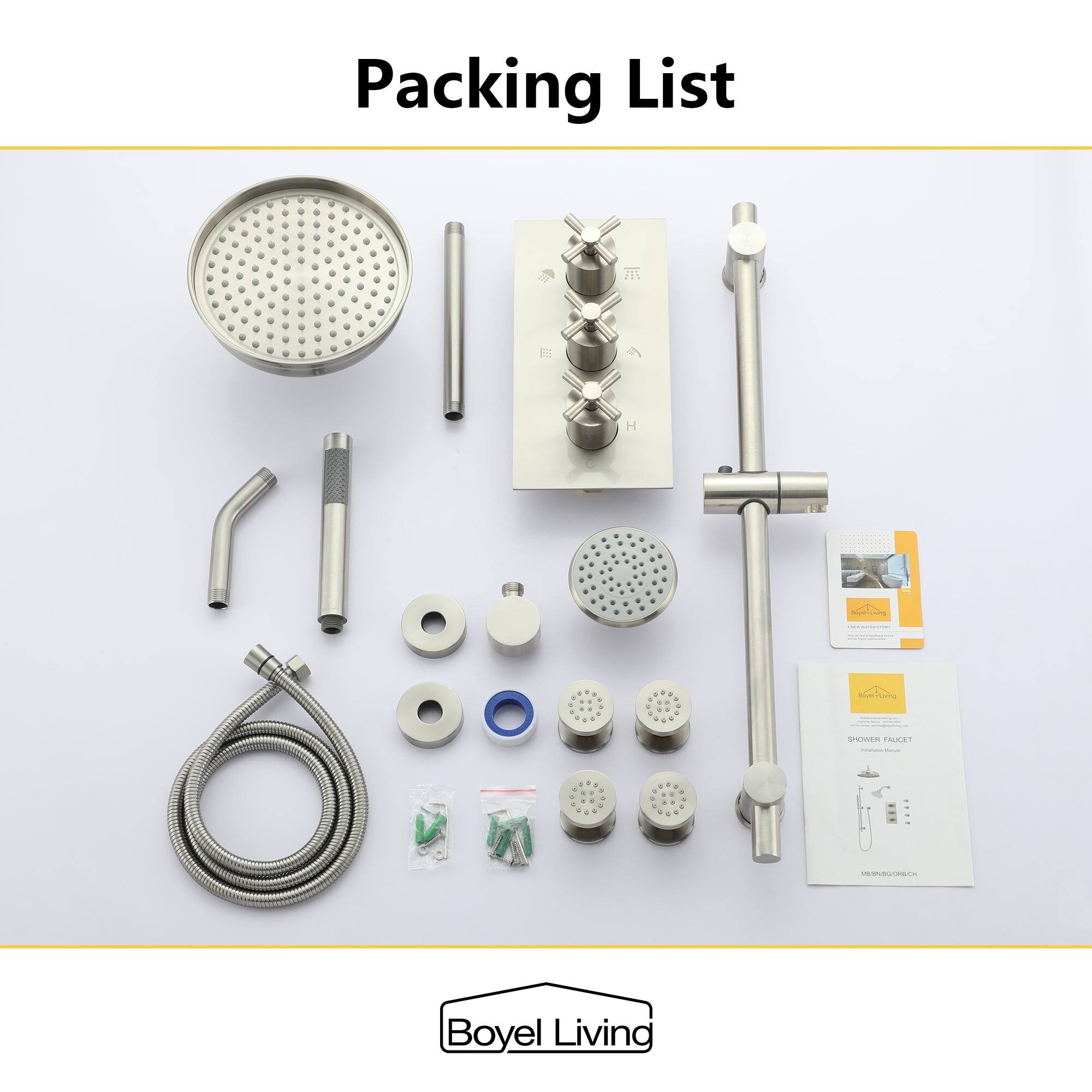 Packing List PI E: H - - momTson SPUWER FAKET I C Boyel Living