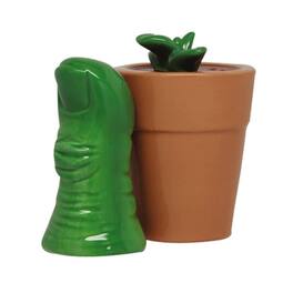 Pacific Trading - Green Thumb Gardening Ceramic Magnetic Salt and Pepper Shaker Set - Multicolor