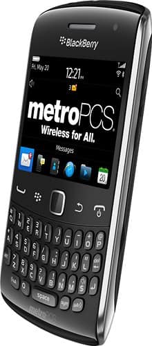 Best Buy: MetroPCS BlackBerry Curve 9350 No-Contract Mobile Phone Black ...