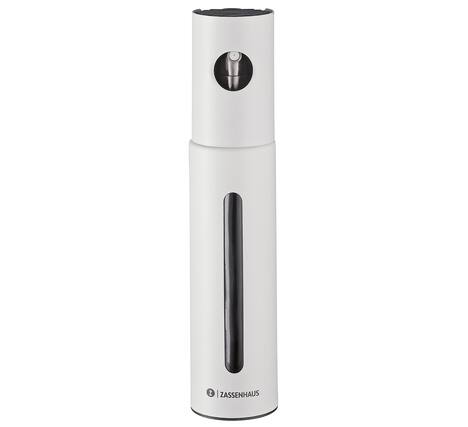 Front. Zassenhaus - Oleon Oil & Vinegar Sprayer, 7.5" H x 1.65", White - White.