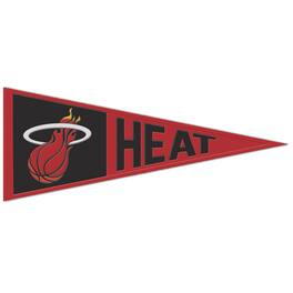 WinCraft - Miami Heat 13" x 32" Retro Logo Pennant - Multicolor