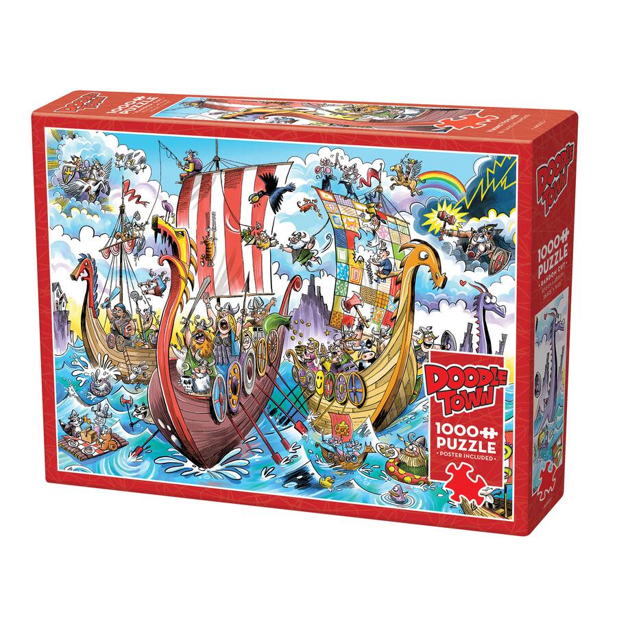 Outset Outset Media Outset Media: Viking Voyage 1000 Piece Puzzle Reference ...