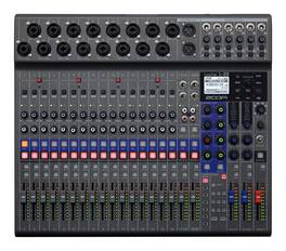 Zoom - LiveTrak L-20 Digital Mixer & Multitrack Recorder, 20-Input/ 22-Channel SD Card Recorder, 22-in/4-out USB Audio Int