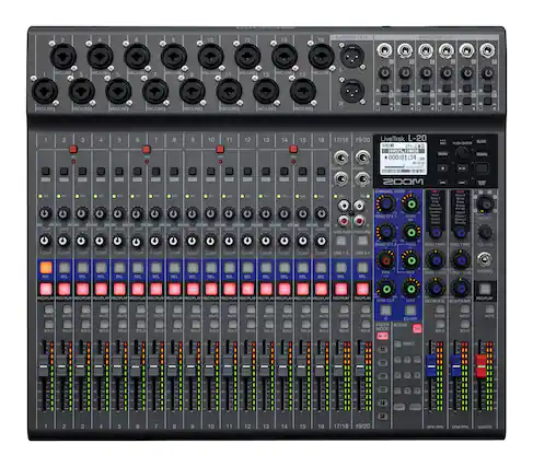 10 12 14 16 MASTEH OUT MONITOR OUT MIC/LINE MIC/LINE MIC/LINE MIC/LINE MIC/LINE MIC/LINE 13 MIGLINE 15 MIC/LINE MIG/LINE MIC/LINE MIC/LINE MIG/LINE MIG/LINE MIC/LNE MIG/LINEI 10 12 13 14 15 16 17/18 19/20 LiveTrak L-20 RS chu 188529. RE28 000:01:34 SLanE USI ONTEN VENU rEM MONO MONO E 10 DCU 1900 1U DCOU tNS MOOS CHANNEL THP 0 GATs CAN CLAn GAI CAIN Sn CAN - CN Cl GAI GA A CAN C GAIN SEND EFX U6O ALER RETURN HGH Rad - - GLEGI SAN IPX 1400 15X1 TYP% 1930 TYPE VOLUME UUMP JUMP COMP CUMM UMD UUMM COMP J