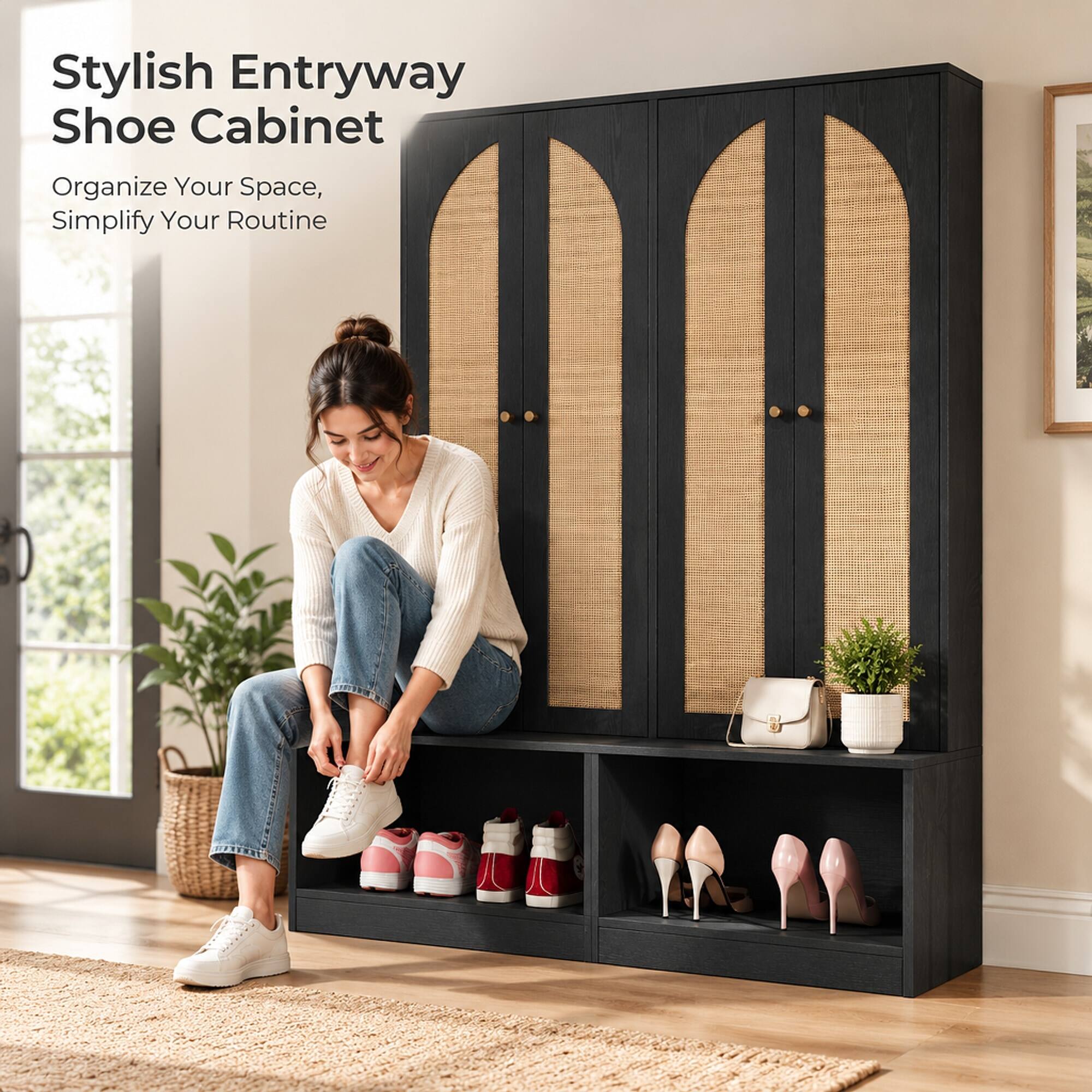 Stylish Entryway Shoe Cabinet  
Organize Your Space, Simplify Your Routine