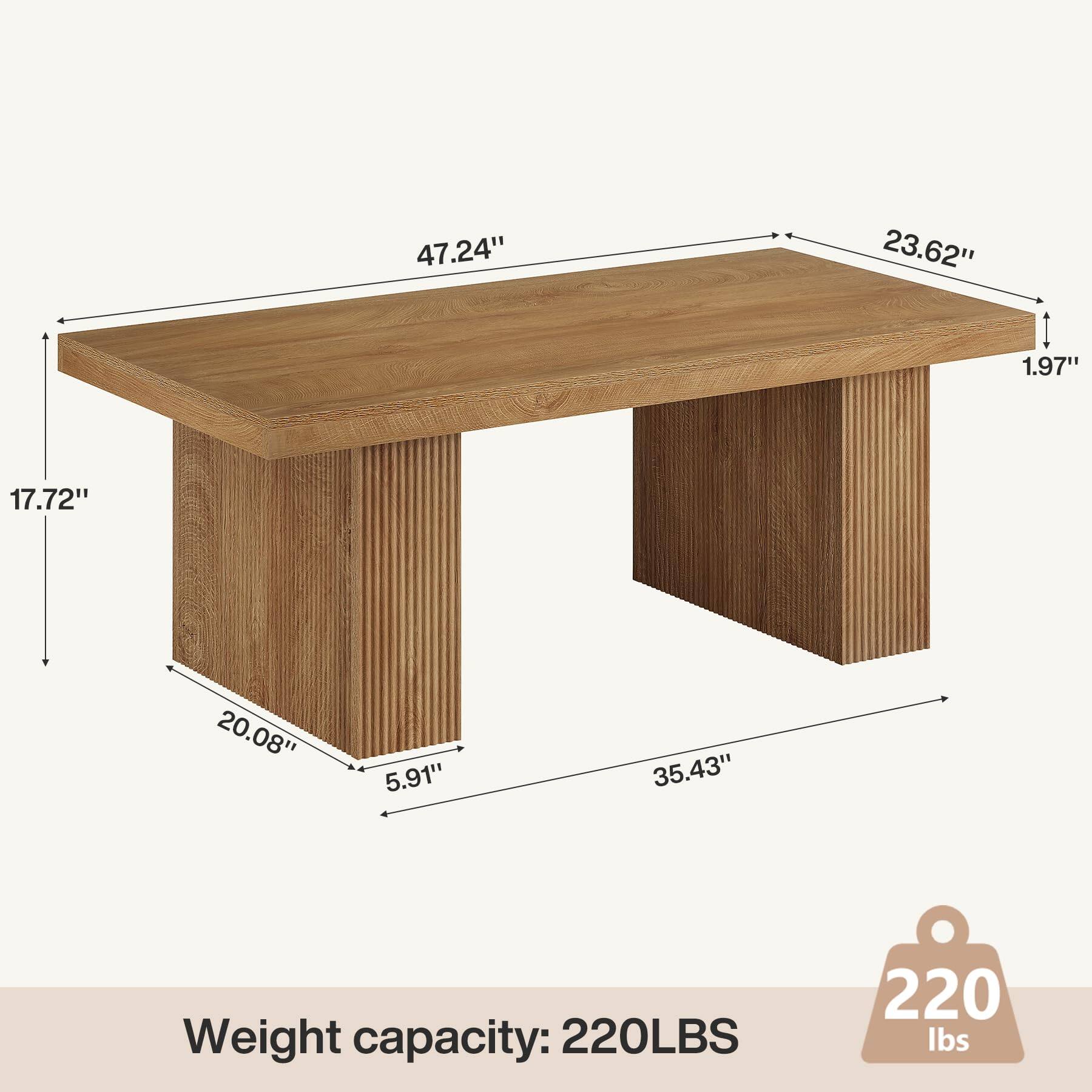 47.24"  
23.62"  
1.97"  
17.72"  
20.08"  
5.91"  
35.43"  
Weight capacity: 220LBS  
220 lbs