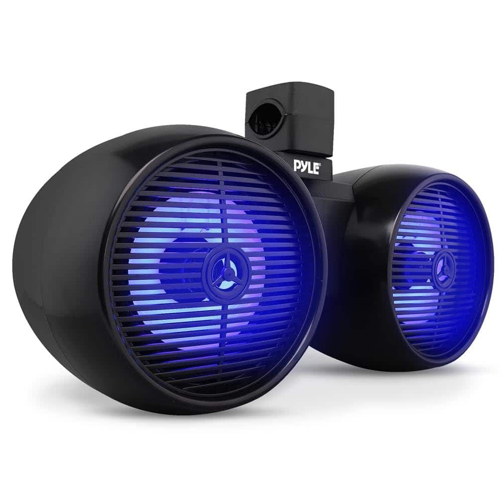 PYLE - Marine Speakers, Boat Speakers, Marine - Black