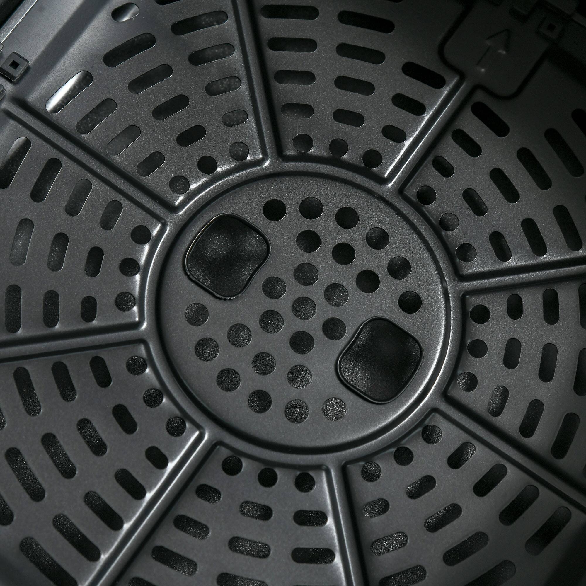 Alt View 5. Breezary - Air Fryer, 1700W 6.9 Quart Air Fryers Oven with Digital Display, 360° Air Circulation, Timer and Nonstick Basket - Black.