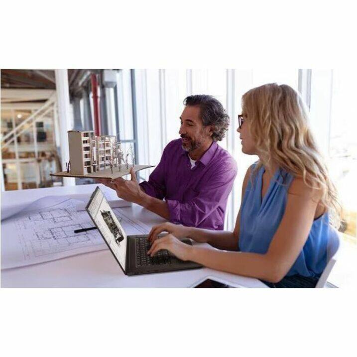 Alt View 3. Lenovo - Lenovo ThinkPad P1 Gen 7 16" WUXGA IPS Mobile Workstation Intel Core Ultra 7 155H 16GB RAM 512GB SSD NVIDIA RTX 1000 - Black.