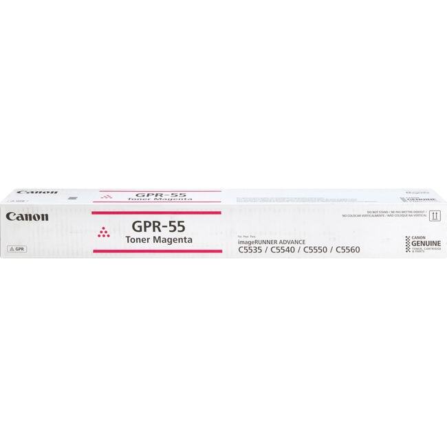 Canon GPR-55 Toner Magenta  
For use with:  
imageRUNNER ADVANCE C5535 / C5540 / C5550 / C5560  
Canon Genuine Toner