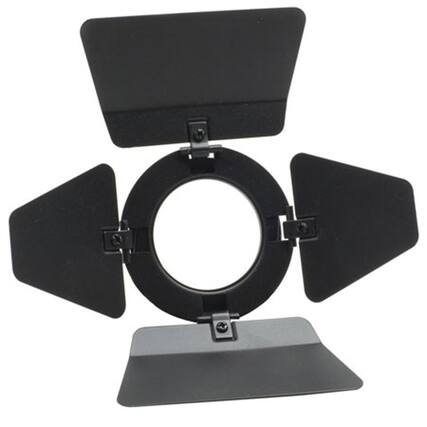 Front. Cool-Lux - Cool-Lux 4 Leaf Rotating Barndoor Set for Mini-Cool Video Light.