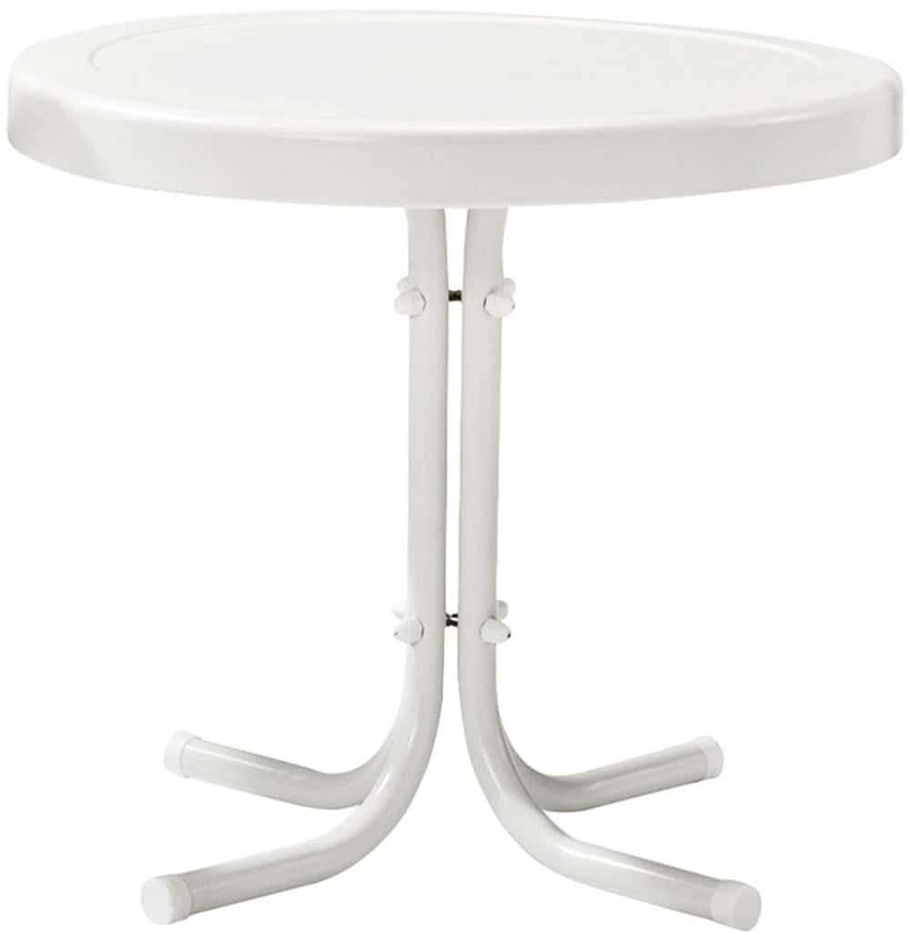 Crosley Furniture - Griffith Retro Outdoor Side Table - White Satin price history on PriceWatchPro