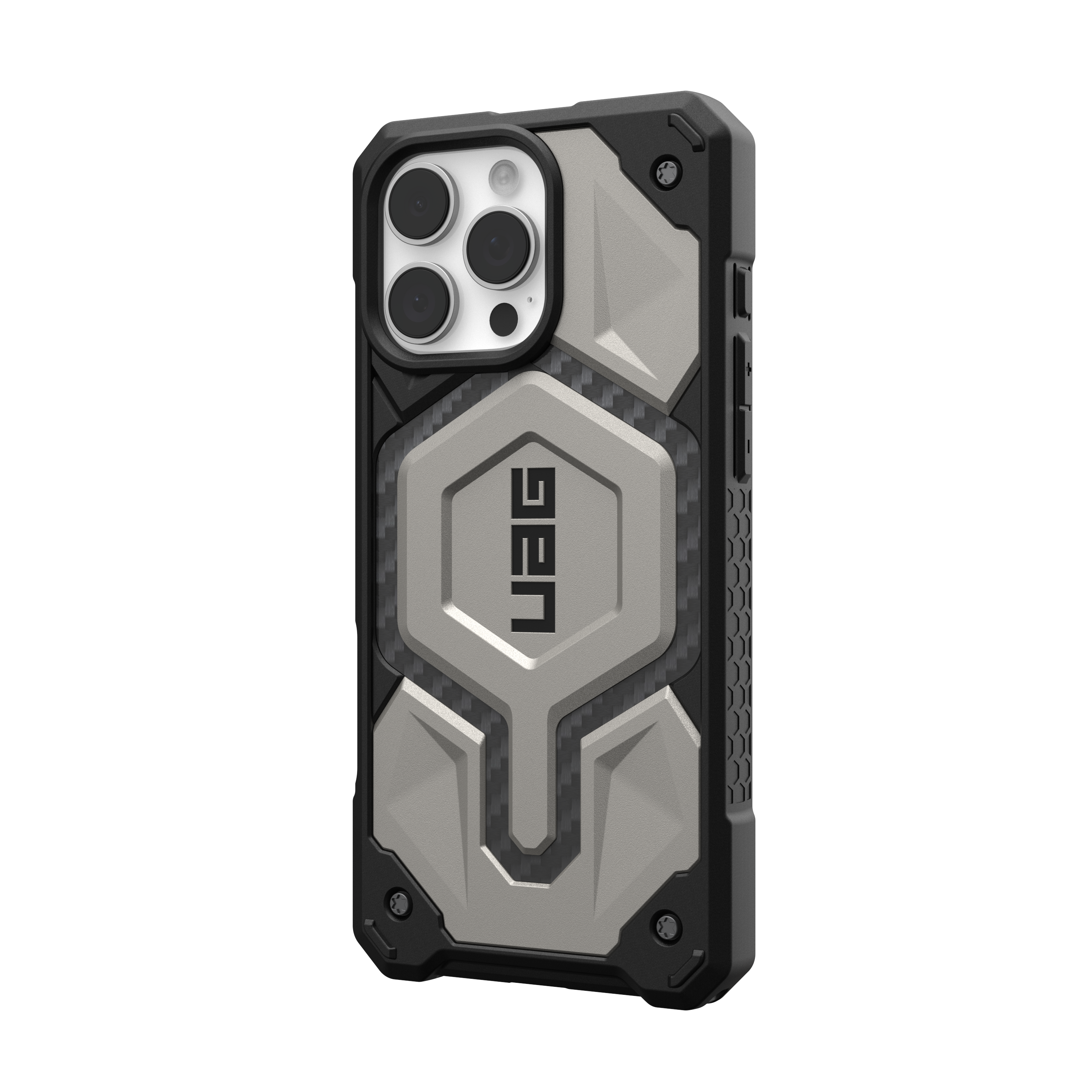 Alt View 1. UAG - Monarch Pro Series Case with Magsafe for Apple iPhone 16 Pro Max - Titanium.
